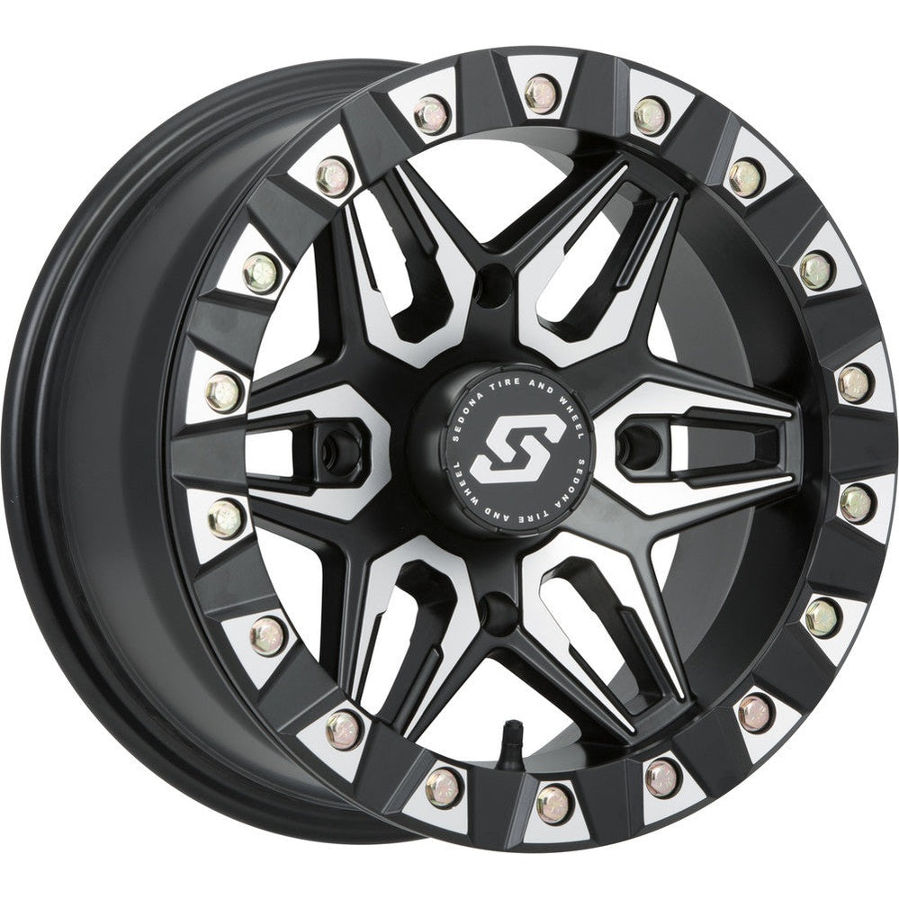 Sedona Black/Machined Split 6 Beadlock & Maxxis Radial Carnivore Wheel & Tire Kit