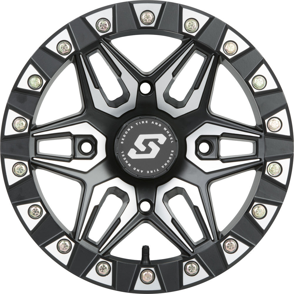 Sedona Black/Machined Split 6 Beadlock & Maxxis Radial Carnivore Wheel & Tire Kit