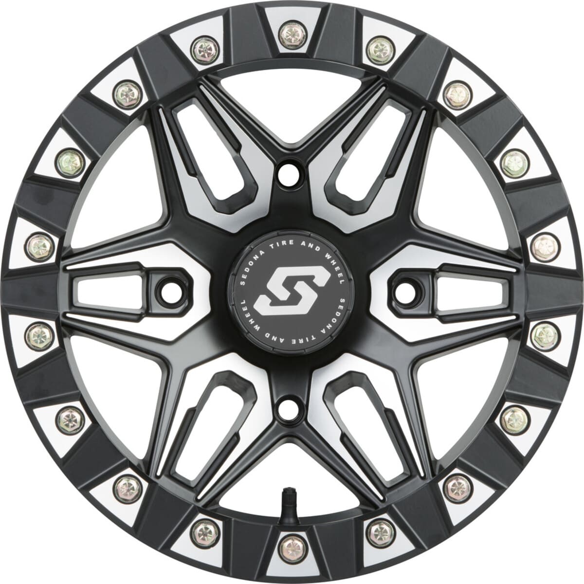 Sedona Black/Machined Split 6 Beadlock & Maxxis Radial Roxxzilla Wheel & Tire Kit