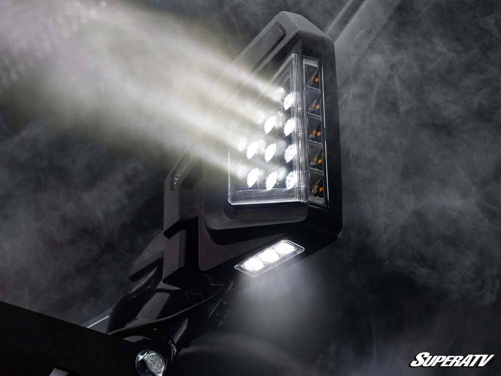 SuperATV '23+ Honda Pioneer 1000 Honda Dual Section LED Side View Mirrors