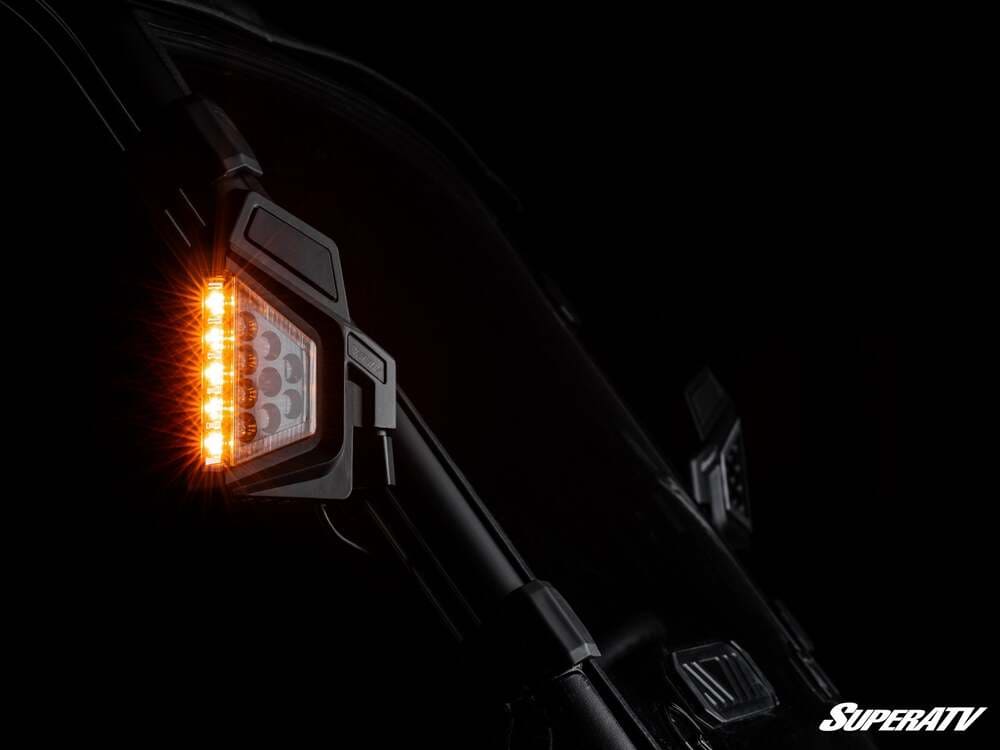 SuperATV Kawasaki Dual Section LED Side View Mirrors