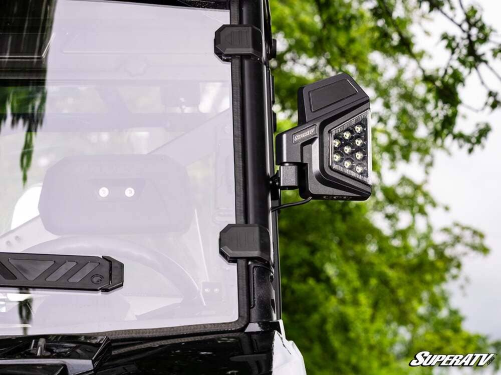 SuperATV Kawasaki Dual Section LED Side View Mirrors