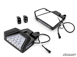 SuperATV '24+ Polaris Xpedition ADV Dual Section LED Side View Mirrors