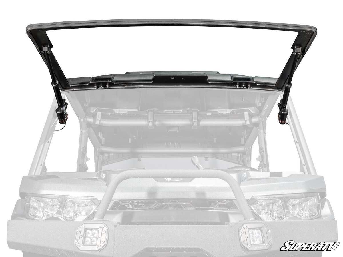 SuperATV Can-Am Defender Max Drive Power Flip Glass Windshield