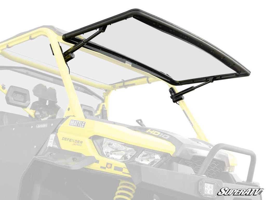 SuperATV Can-Am Defender Maxdrive Power Flip Windshield