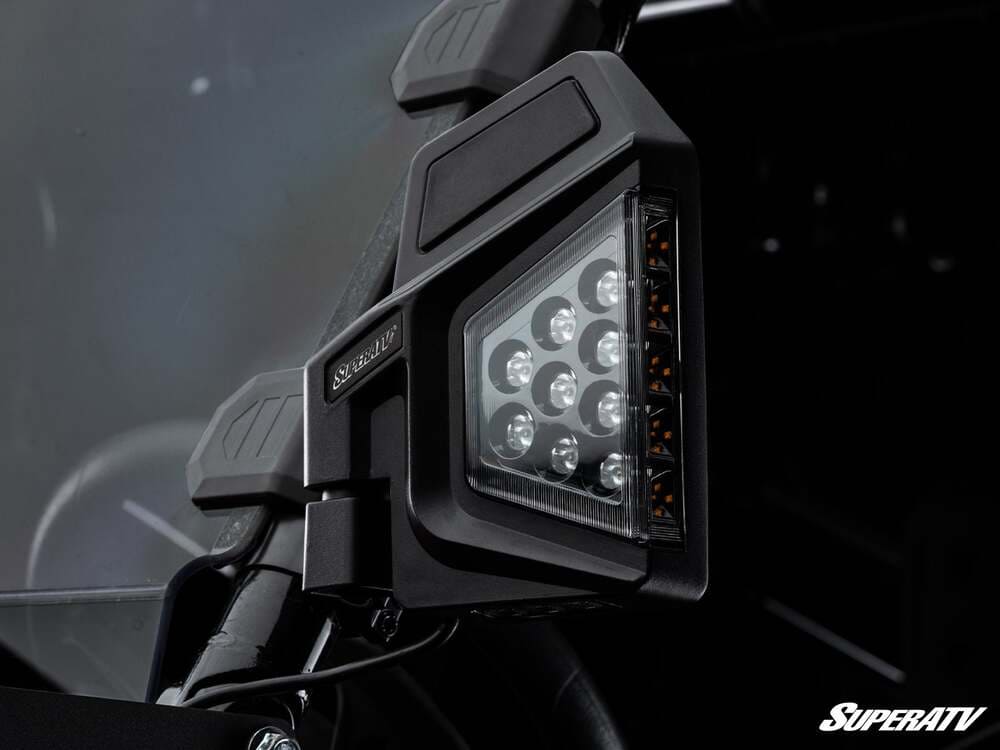 SuperATV CFMoto Dual Section LED Side View Mirrors