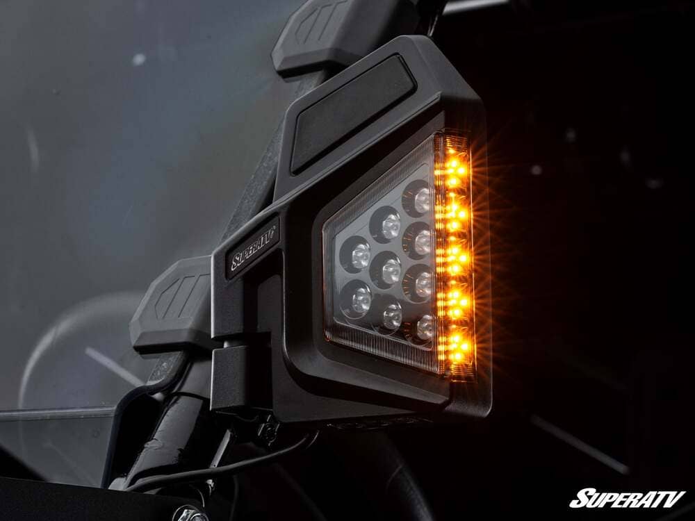 SuperATV CFMoto Dual Section LED Side View Mirrors