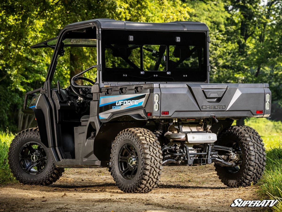 SuperATV CF Moto UForce 1000 Glass Sliding Rear Windshield