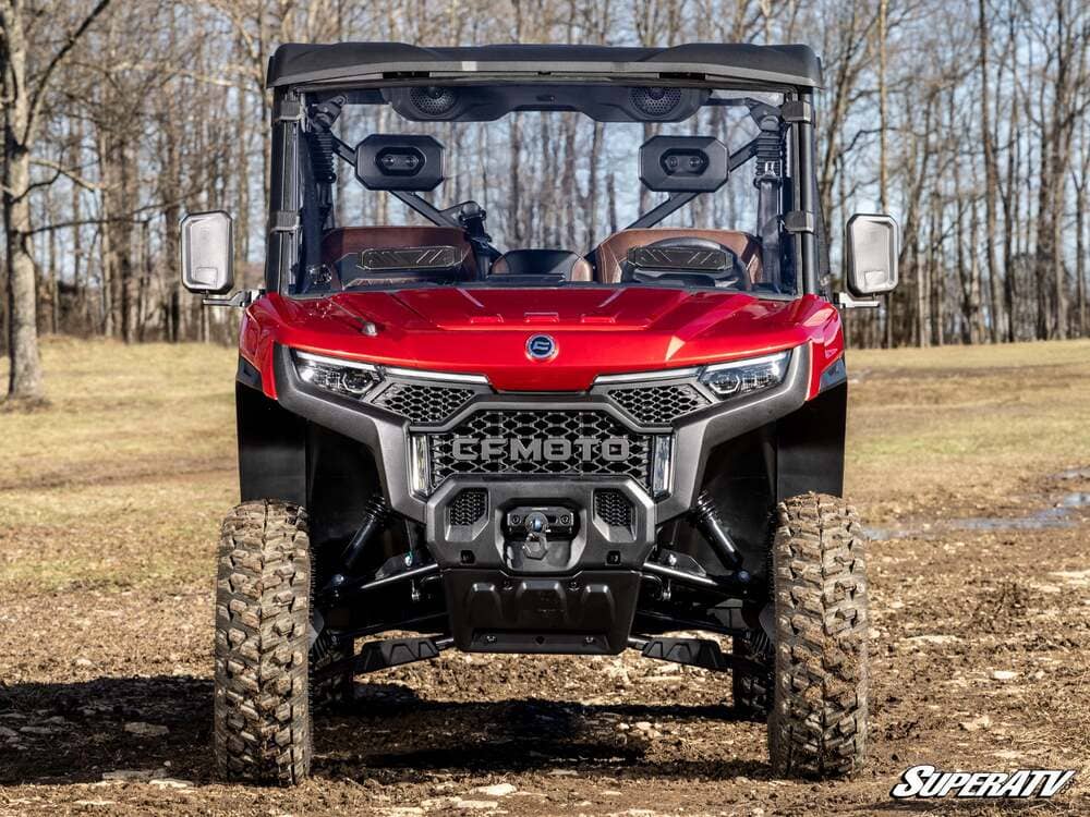 SuperATV CF Moto UForce U10 Pro Scratch-Resistant Vented Full Windshield