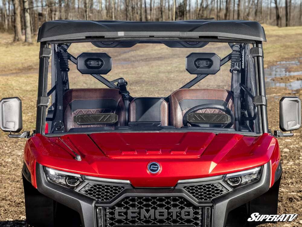 SuperATV CF Moto UForce U10 Pro Scratch-Resistant Vented Full Windshield