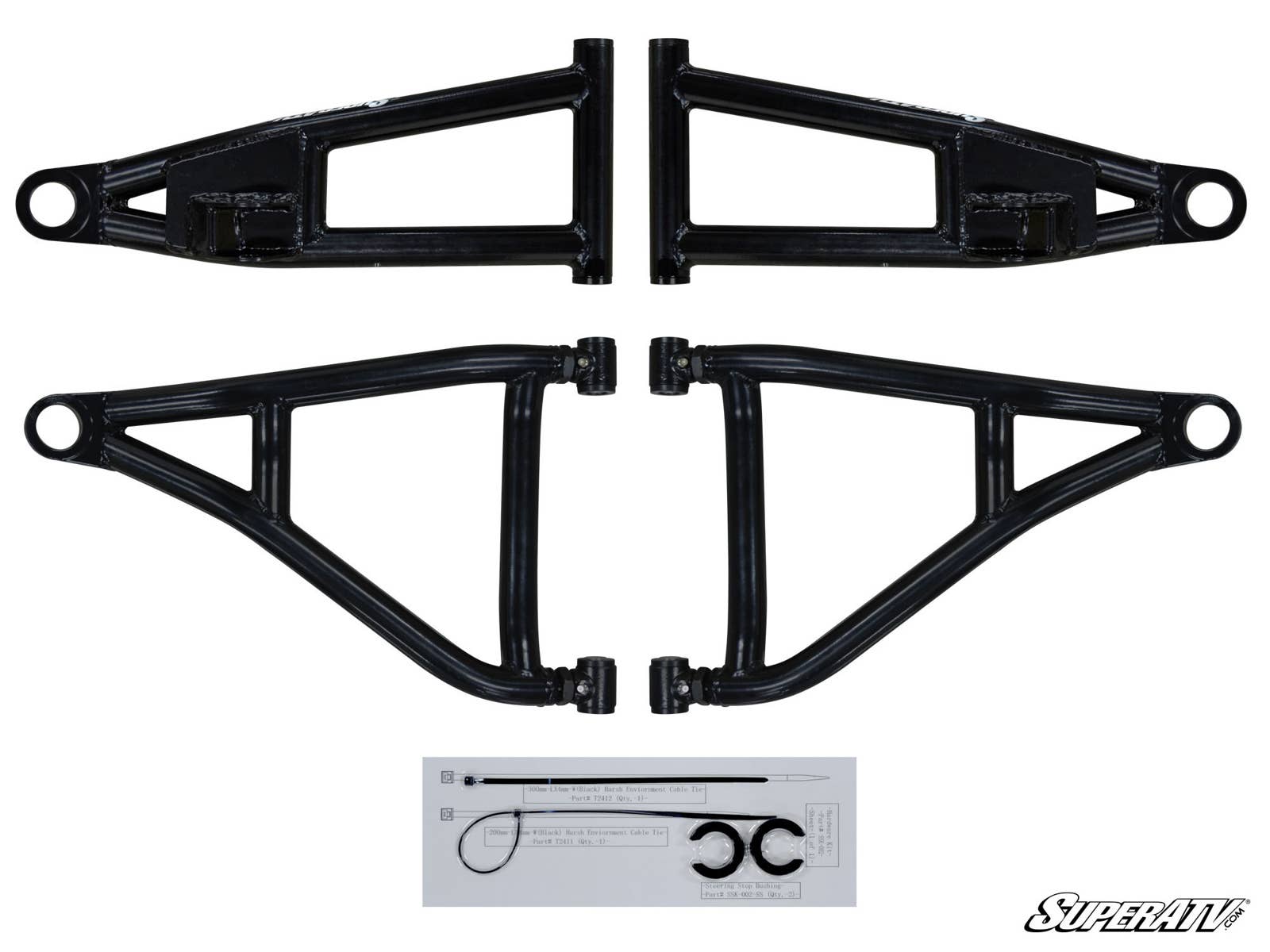 SuperATV Honda Pioneer 1000 High Clearance 1.5" Forward Offset A-Arms