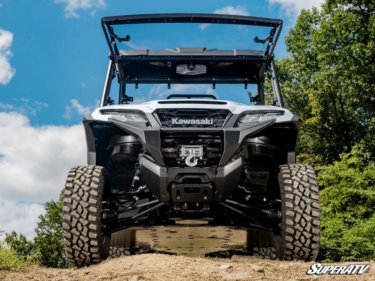 SuperATV Kawasaki Ridge Scratch-Resistant Flip Windshield