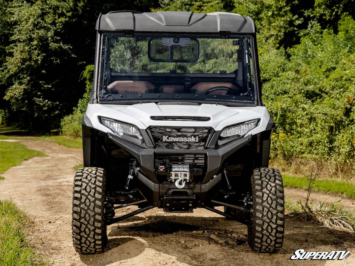 SuperATV Kawasaki Ridge Scratch-Resistant Flip Windshield