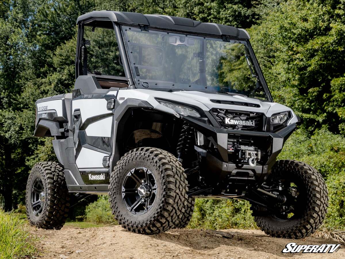 SuperATV Kawasaki Ridge Scratch-Resistant Flip Windshield
