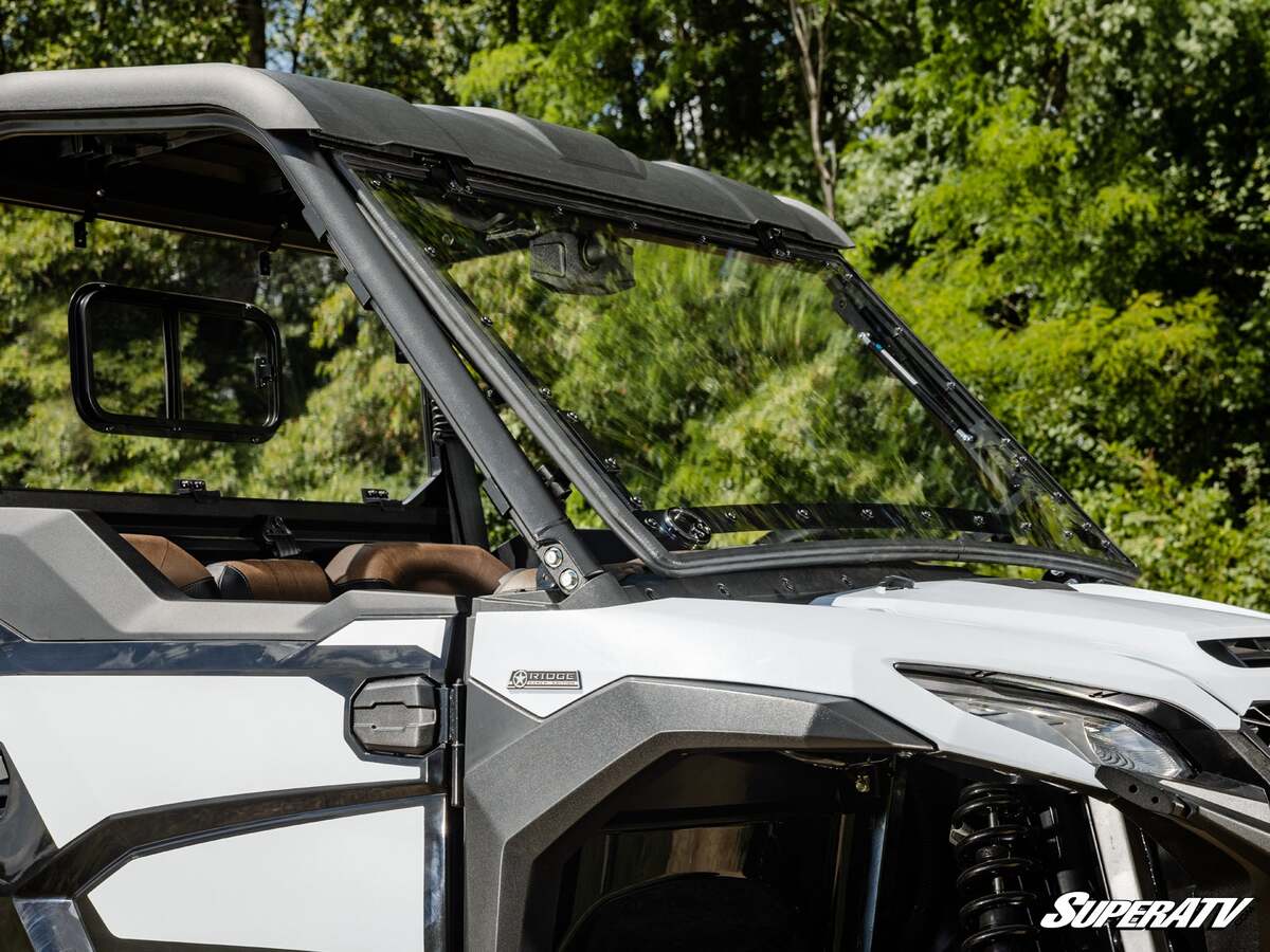 SuperATV Kawasaki Ridge Scratch-Resistant Flip Windshield