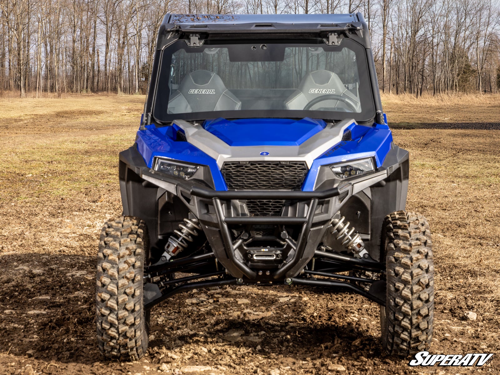 SuperATV Polaris General 1000 Max Drive Power Flip Glass Windshield