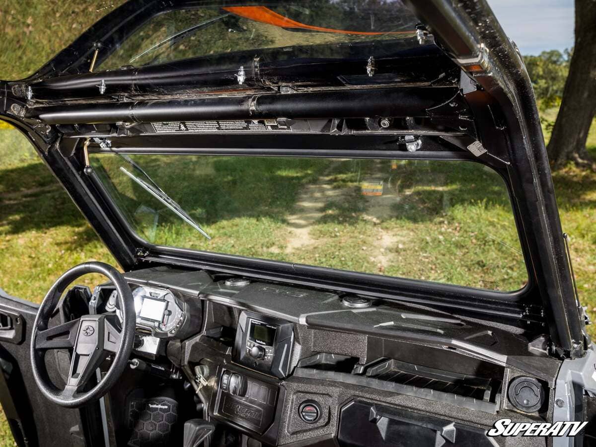 SuperATV Polaris General XP 1000 Flip-Down Glass Windshield
