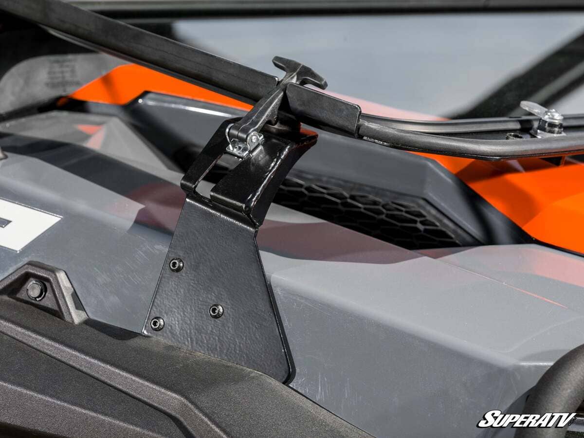 SuperATV Polaris General XP 1000 Flip-Down Glass Windshield