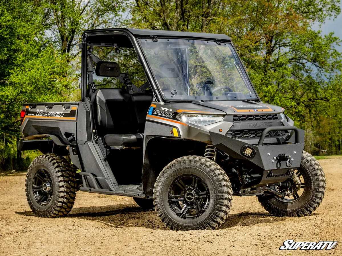 SuperATV Polaris Ranger 1000 Flip Windshield