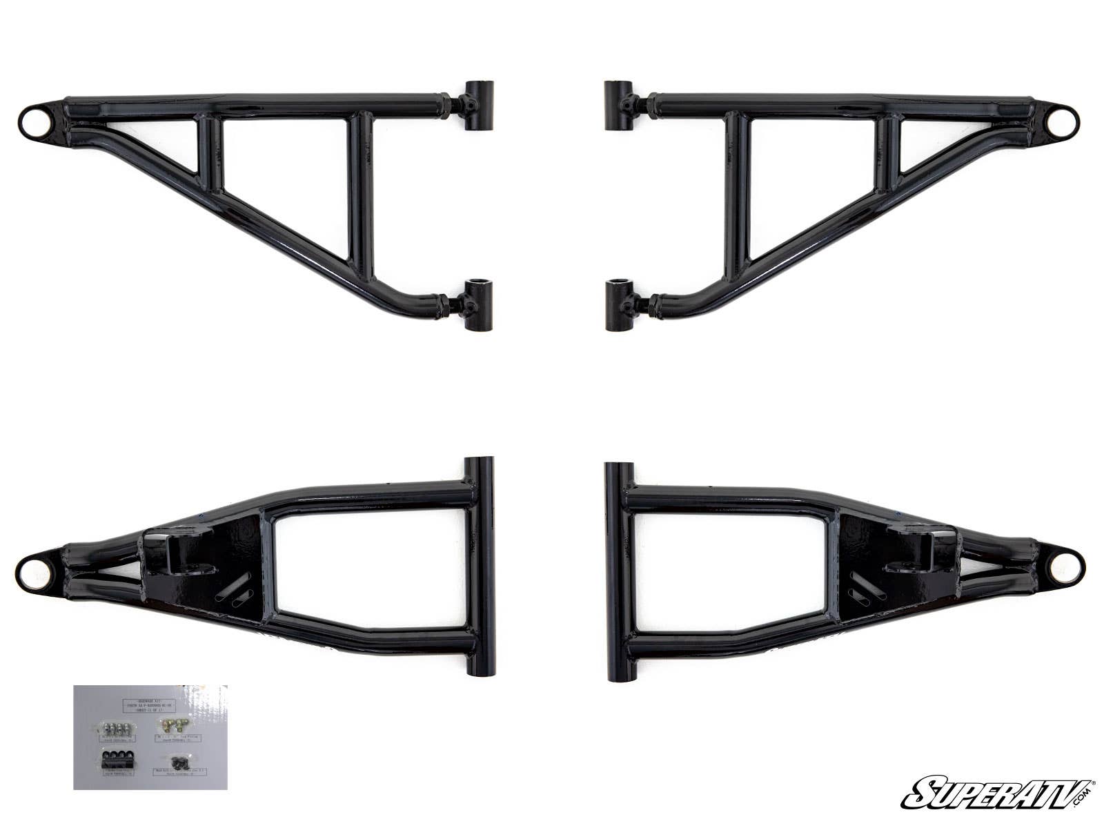 SuperATV Polaris Ranger XP 1000 High Clearance 2" Forward Offset A-Arms