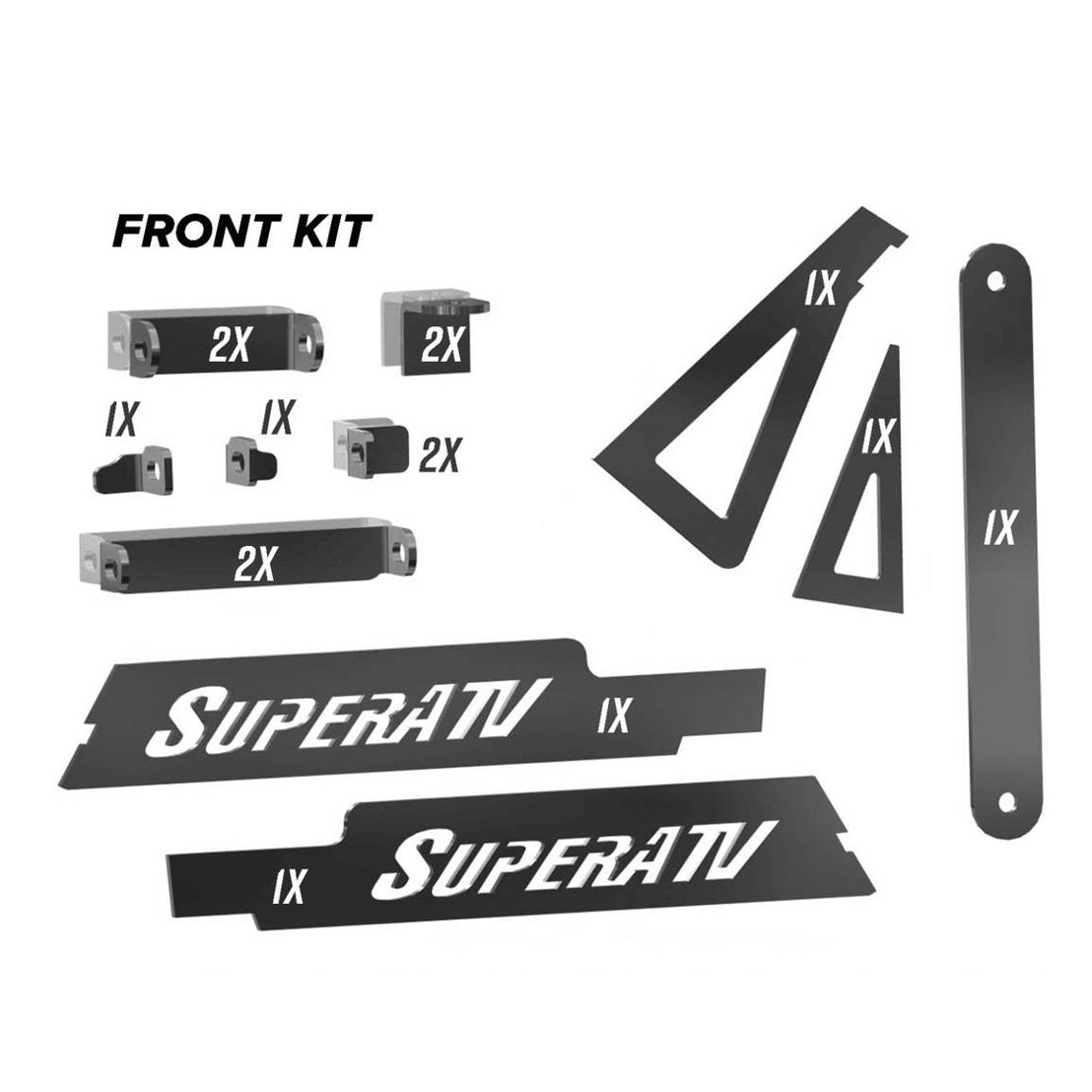 SuperATV Polaris Ranger XP 1000 Weld-In Gusset Kit