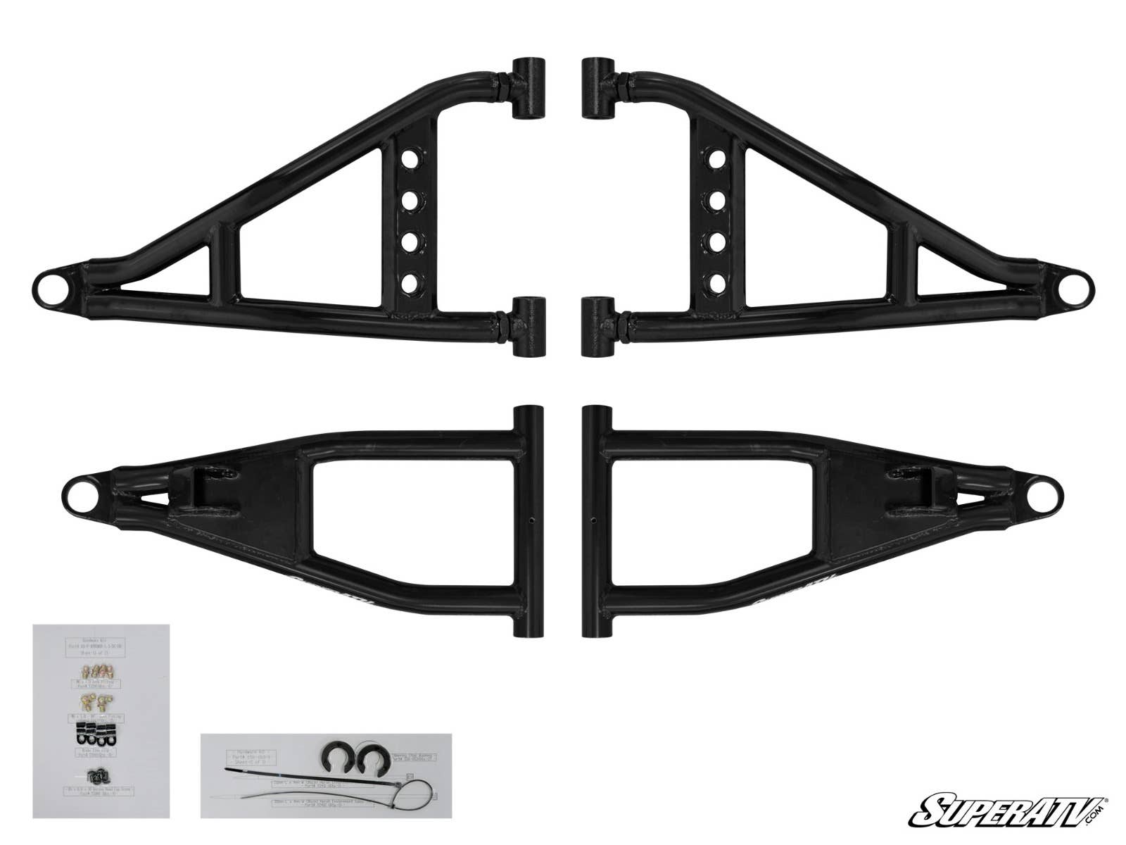 SuperATV Polaris Ranger XP 570 High Clearance 1.5" Forward Offset A-Arms