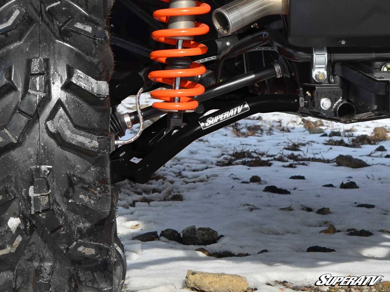 SuperATV Polaris RZR 4 900 High Clearance 1.5" Rear Offset A-Arms