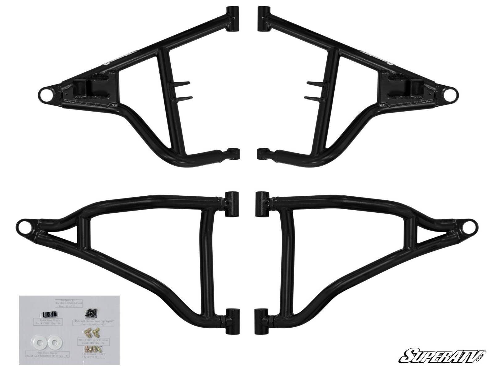 SuperATV Polaris RZR S 1000 High Clearance Front A-Arms