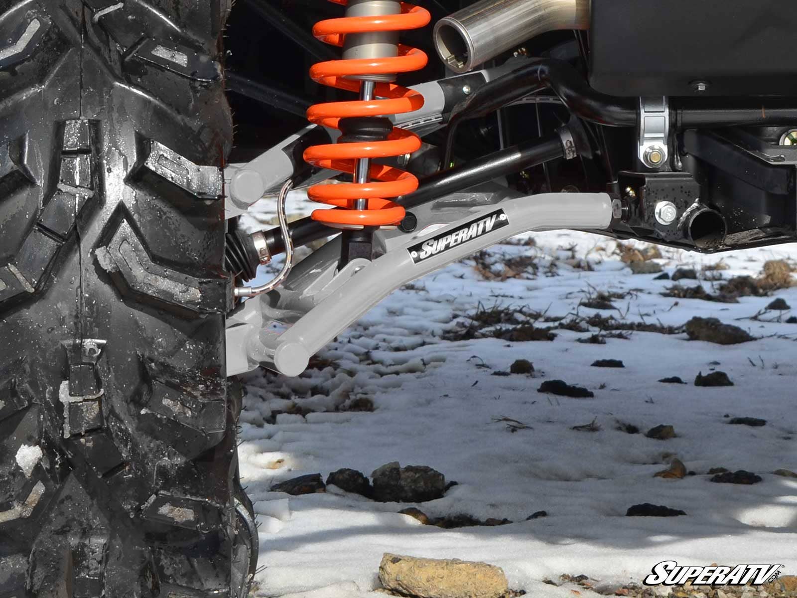 SuperATV Polaris RZR S 900 High Clearance 1.5" Rear Offset A-Arms