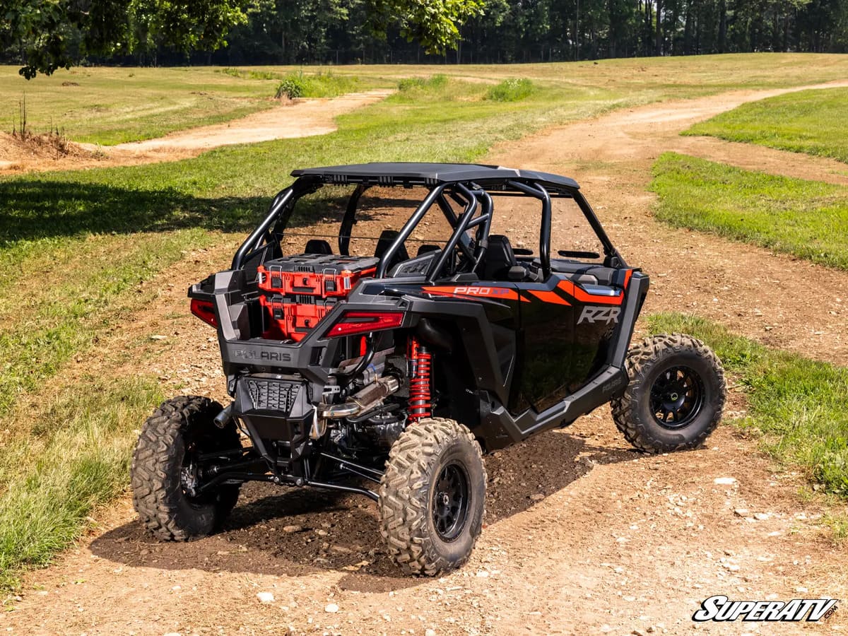 SuperATV Polaris RZR Turbo R Milwaukee Compatible Bed Mount