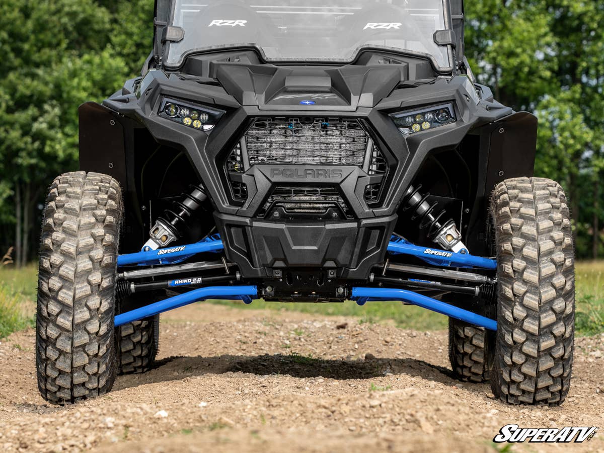 SuperATV Polaris RZR XP Turbo High Clearance 1.5” Forward Offset A-Arms