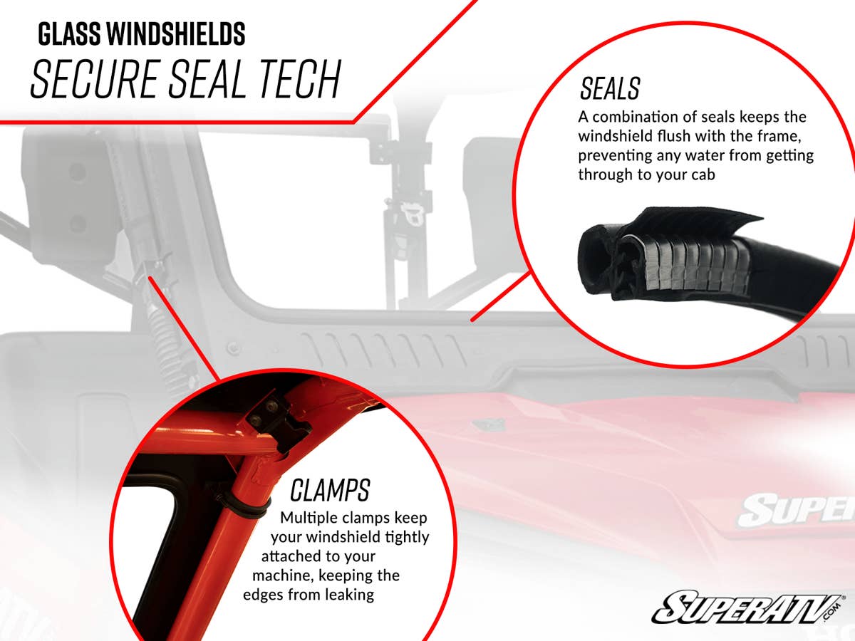 SuperATV Ranger 1000 Glass Windshield