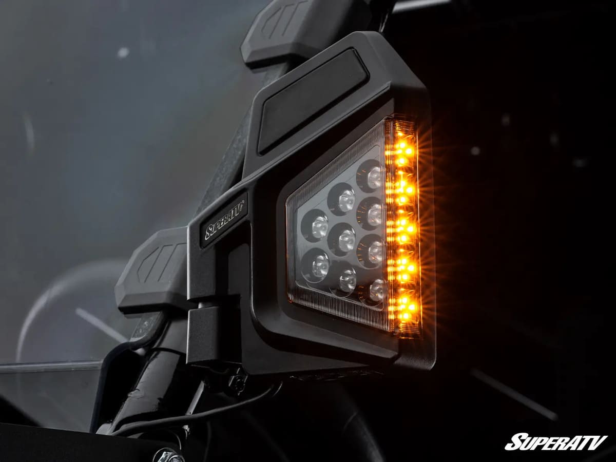 SuperATV Yamaha Dual Section LED Side View Mirrors