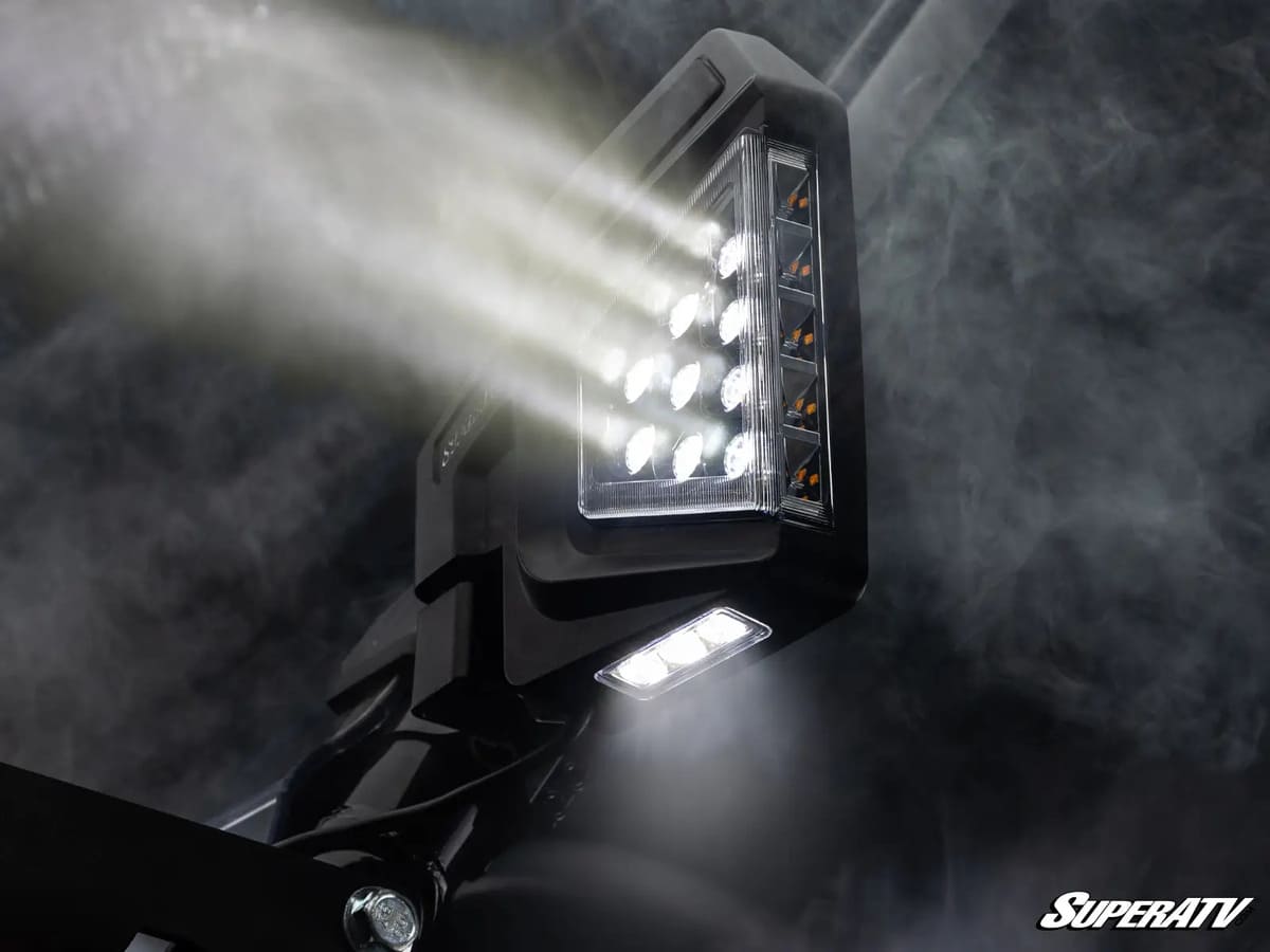 SuperATV Yamaha Dual Section LED Side View Mirrors