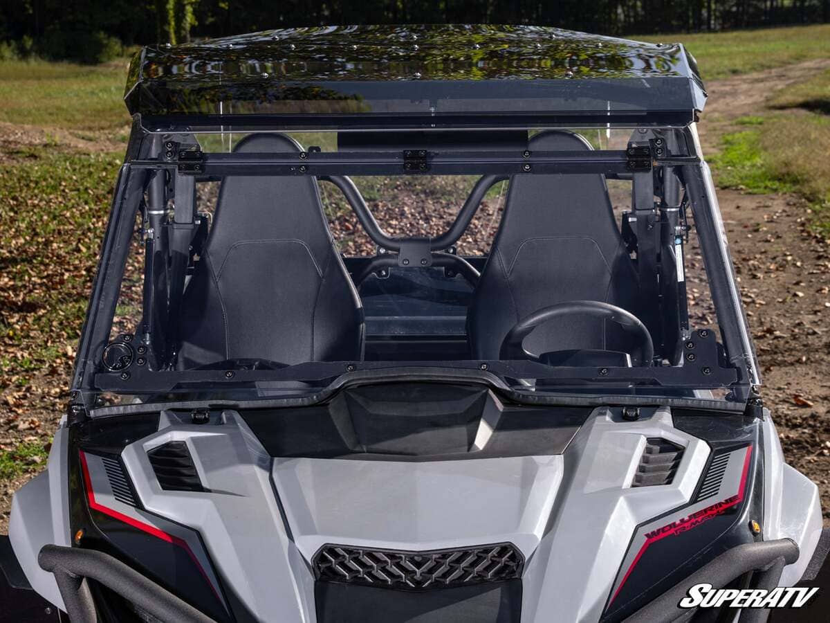 SuperATV Yamaha Wolverine X2 Scratch Resistant Flip Windshield