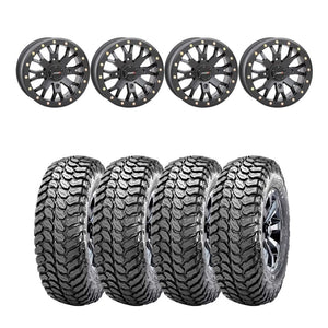 System 3 Black SB-4 Beadlock & Maxxis Liberty Performance Off Road Wheel & Tire Kit