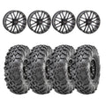 System 3 Black ST-3 & Maxxis Radial Carnivore Wheel & Tire Kit