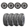 System 3 Gunmetal Grey SB-6 Beadlocks & Maxxis Liberty Performance Off Road Wheel & Tire Kit
