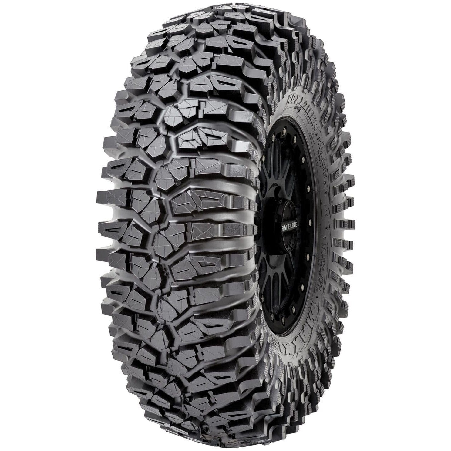 System 3 Gunmetal Grey SB-6 Beadlocks & Maxxis Radial Roxxzilla Wheel & Tire Kit