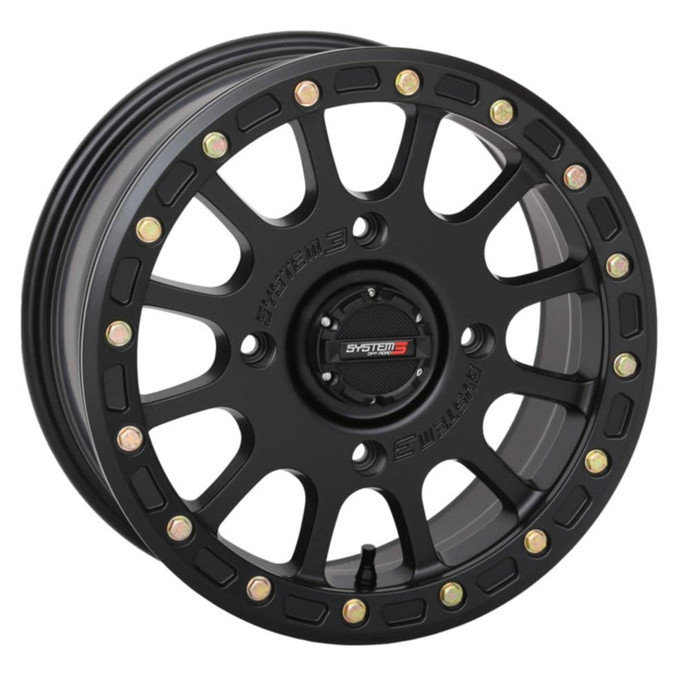 System 3 Matte Black SB-5 Beadlock & Maxxis Liberty Performance Off Road Wheel & Tire Kit