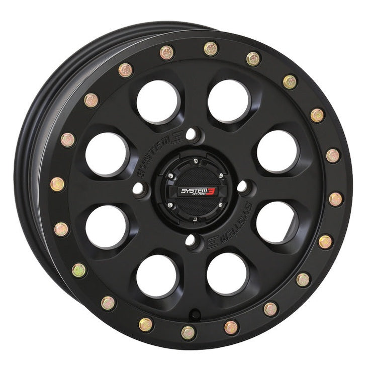 System 3 Matte Black SB-7 Beadlock & Maxxis Liberty Performance Off Road Wheel & Tire Kit