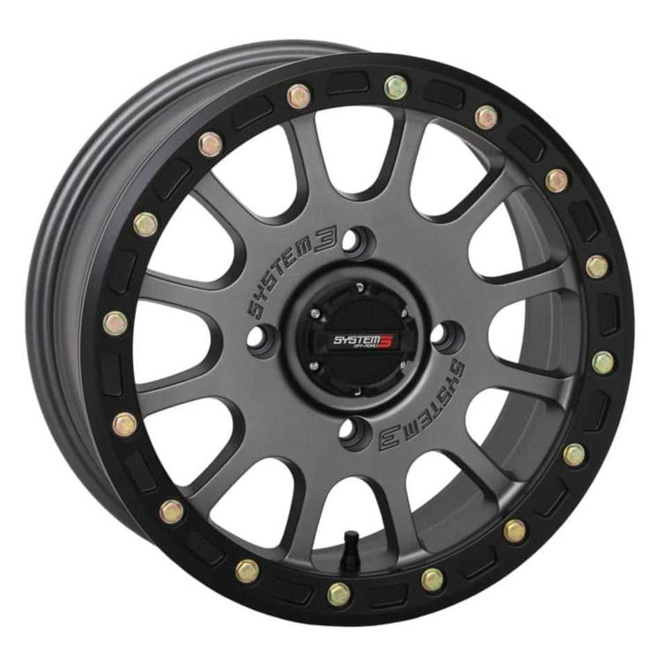 System 3 Matte Gunmetal SB-5 Beadlock & Maxxis Liberty Performance Off Road Wheel & Tire Kit