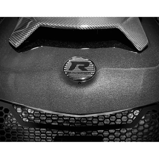 Can Am Maverick R Carbon Fiber Hood Badge