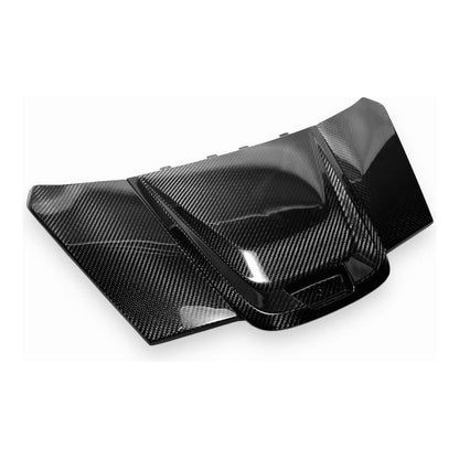 Can Am Maverick R Carbon Fiber 3-Piece Upper Center Dash Trim Kit