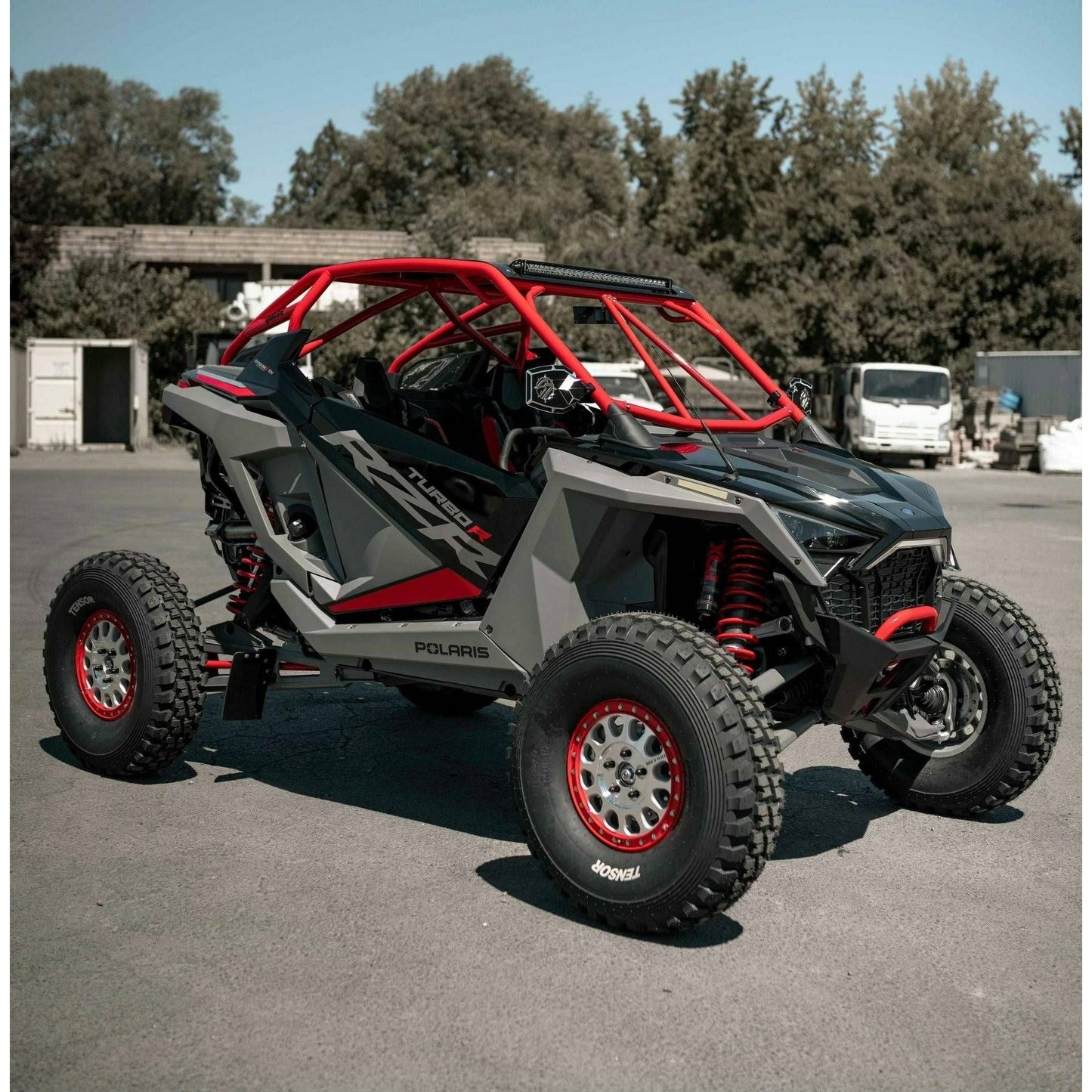 Polaris RZR Turbo R Raw Roll Cage with Roof