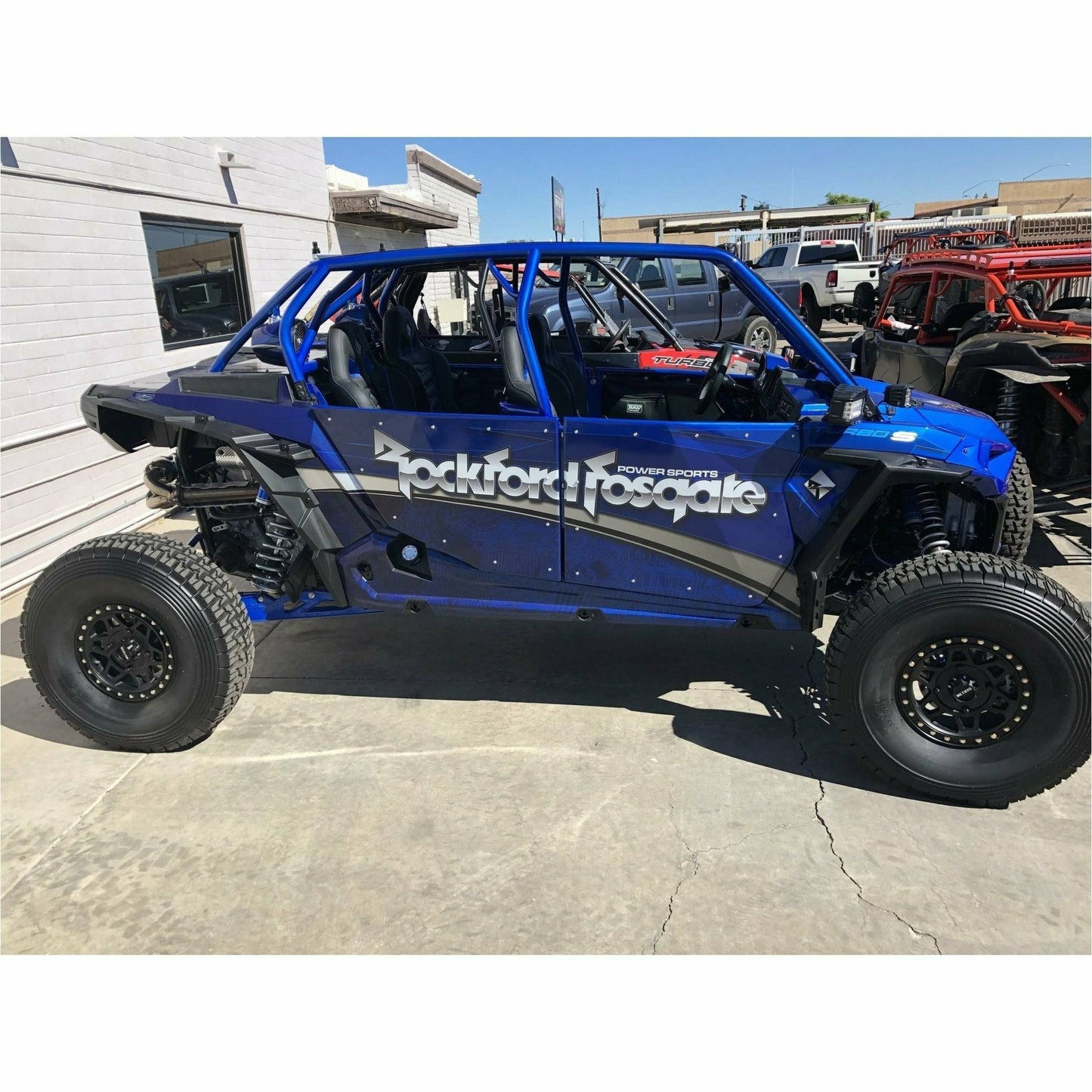 Polaris RZR 4 (2019+) Raw Sand Slayer Speed Cage with Roof
