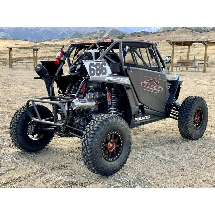 Trinity Racing RZR Turbo Stinger Exhaust - Brushed Stainless