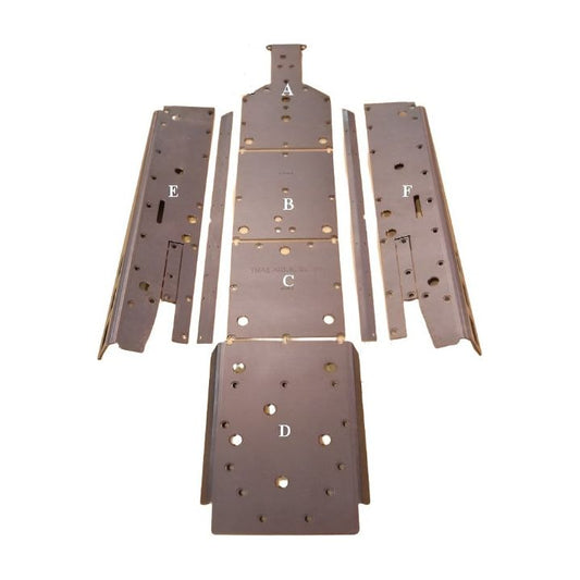 Polaris RZR 4 Full Skid Plate with Sliders