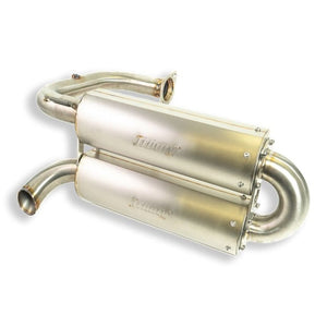 Trinity Racing '19-'25 Honda Talon 1000R Dual Muffler Single Exit Quiet Slip On Exhaust