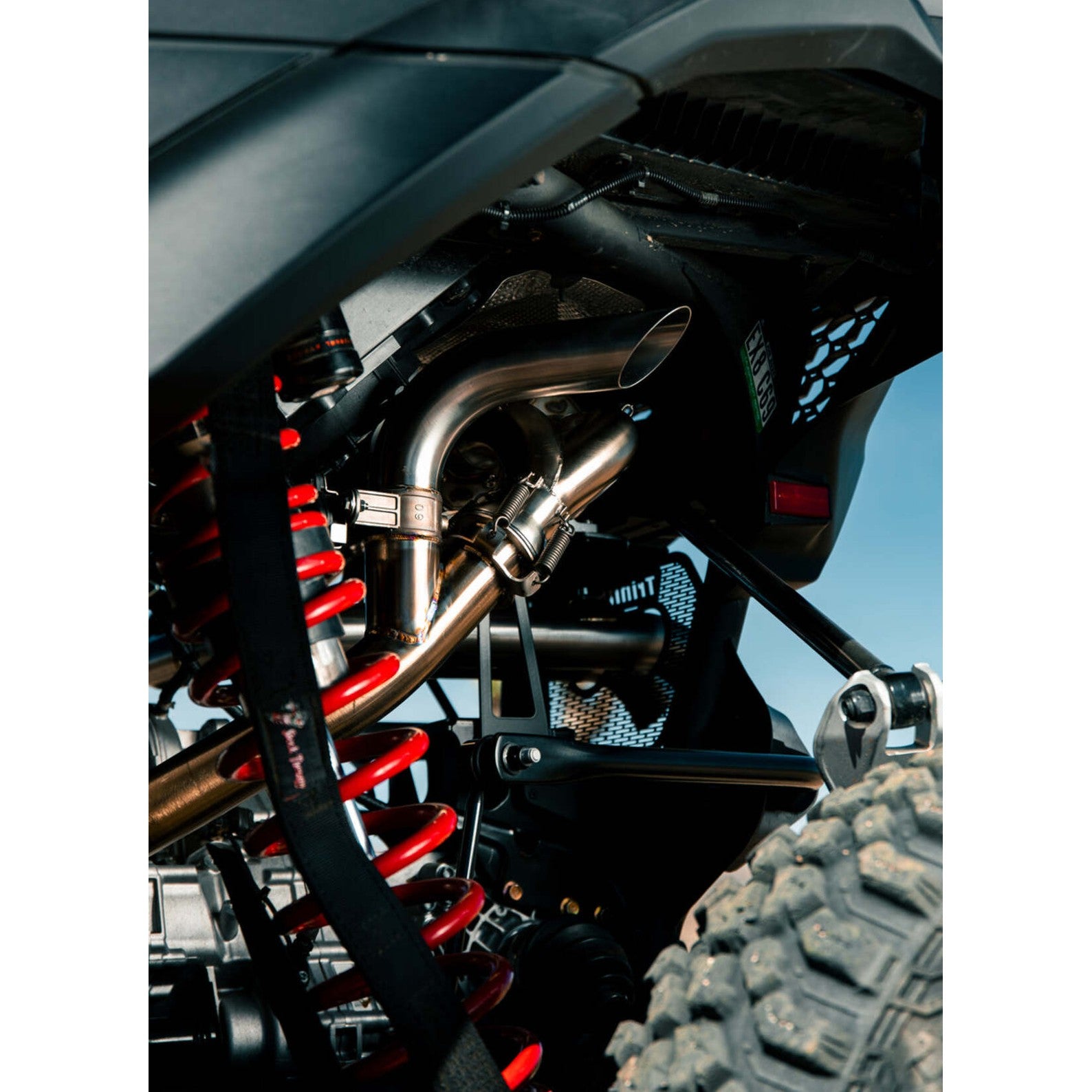 Trinity Racing Can-Am Maverick R Sidepiece Valved Head Pipe